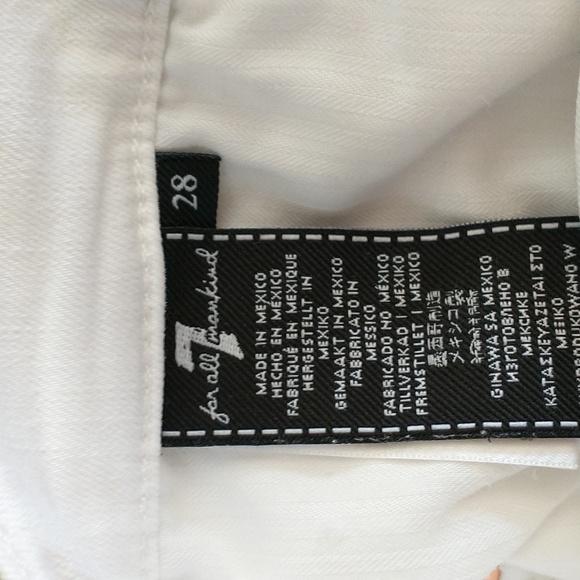 7 For All Mankind White Skinny Jeans - Picture 4 of 4